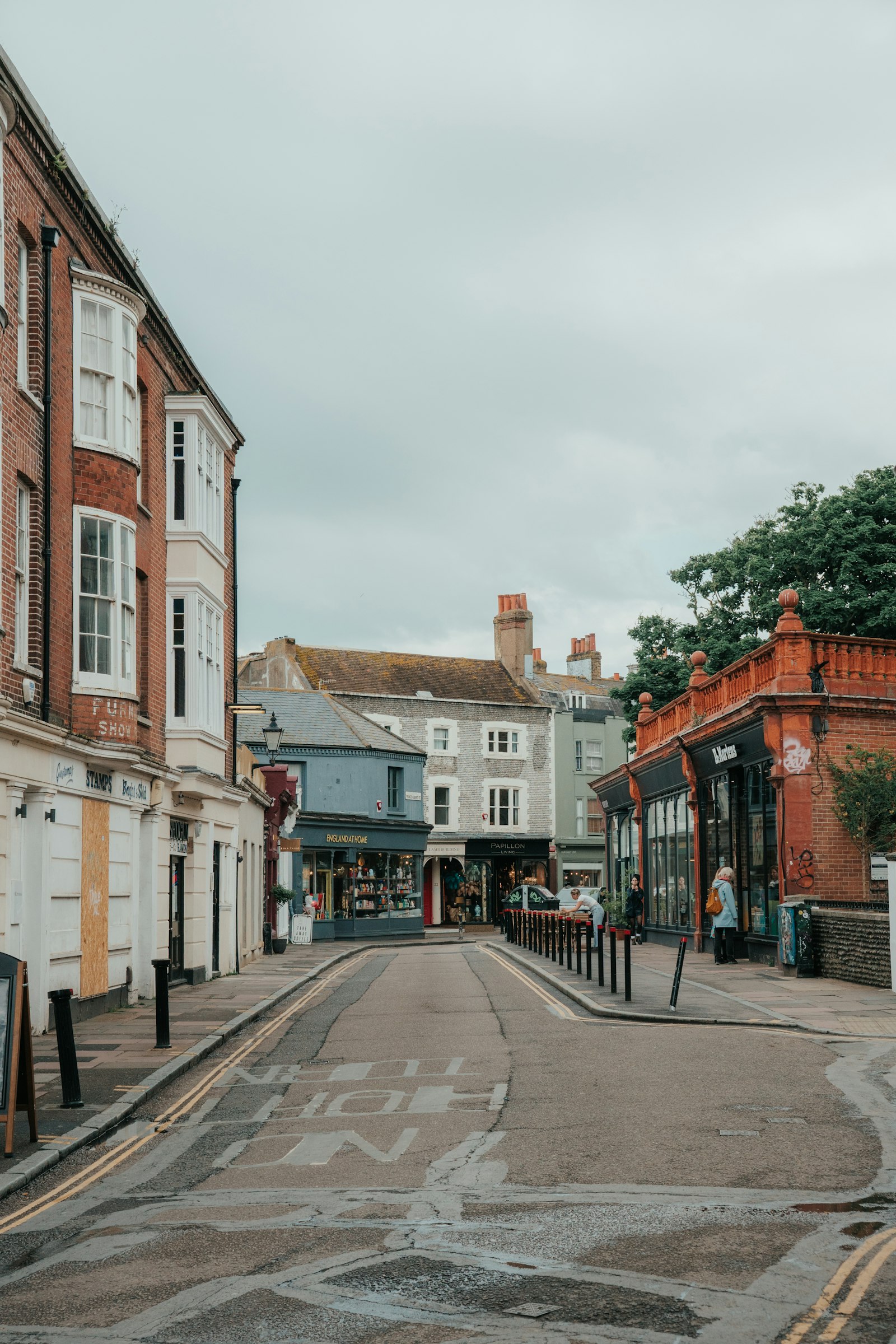 A traditional British market town street